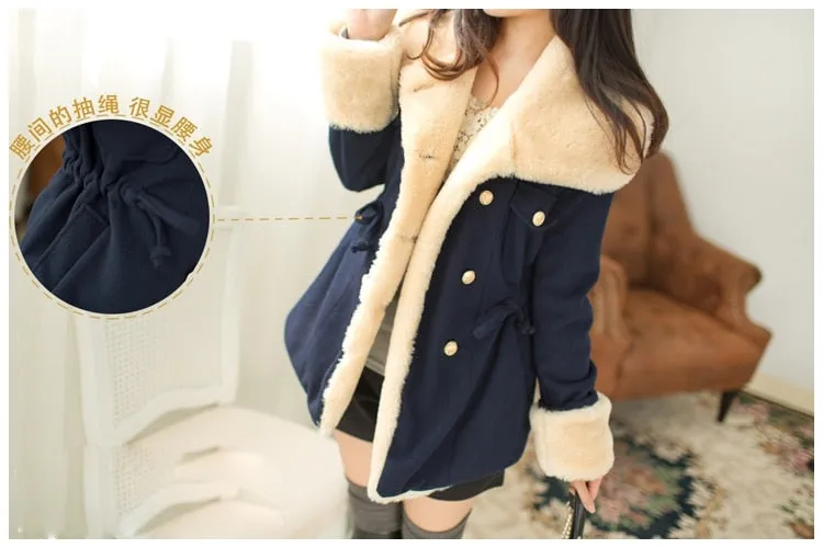 2020 Fashion Jackets Slim Thick Double Breasted Cotton Casual  Wool Coats