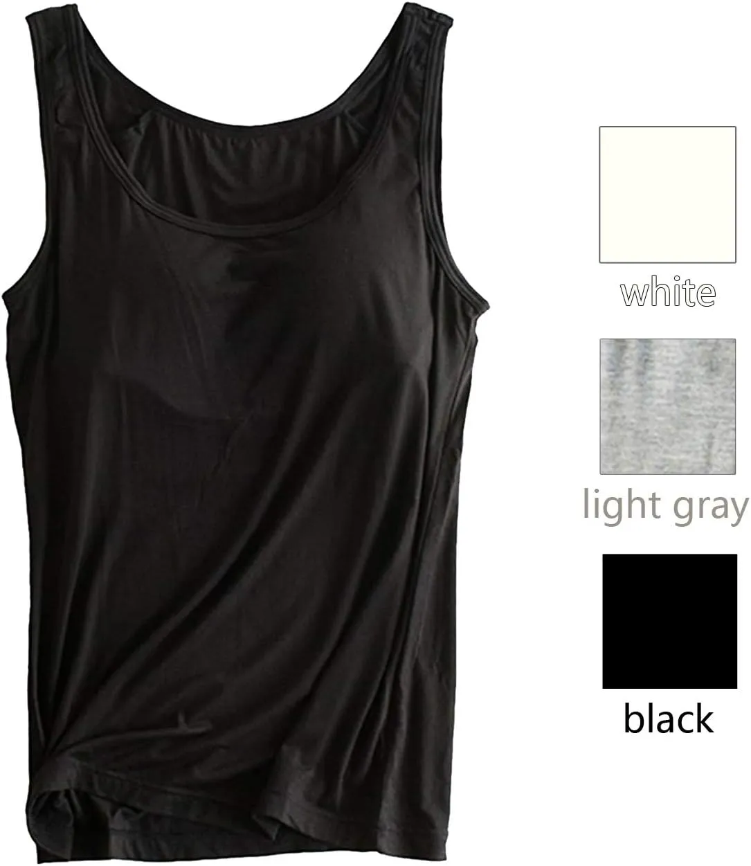 AliChan Womens 3*Tank Tops(M, Black/White/Light Gray), and Blazer(S, Wine Red)