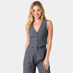Aubrey Mini Vest (Black)