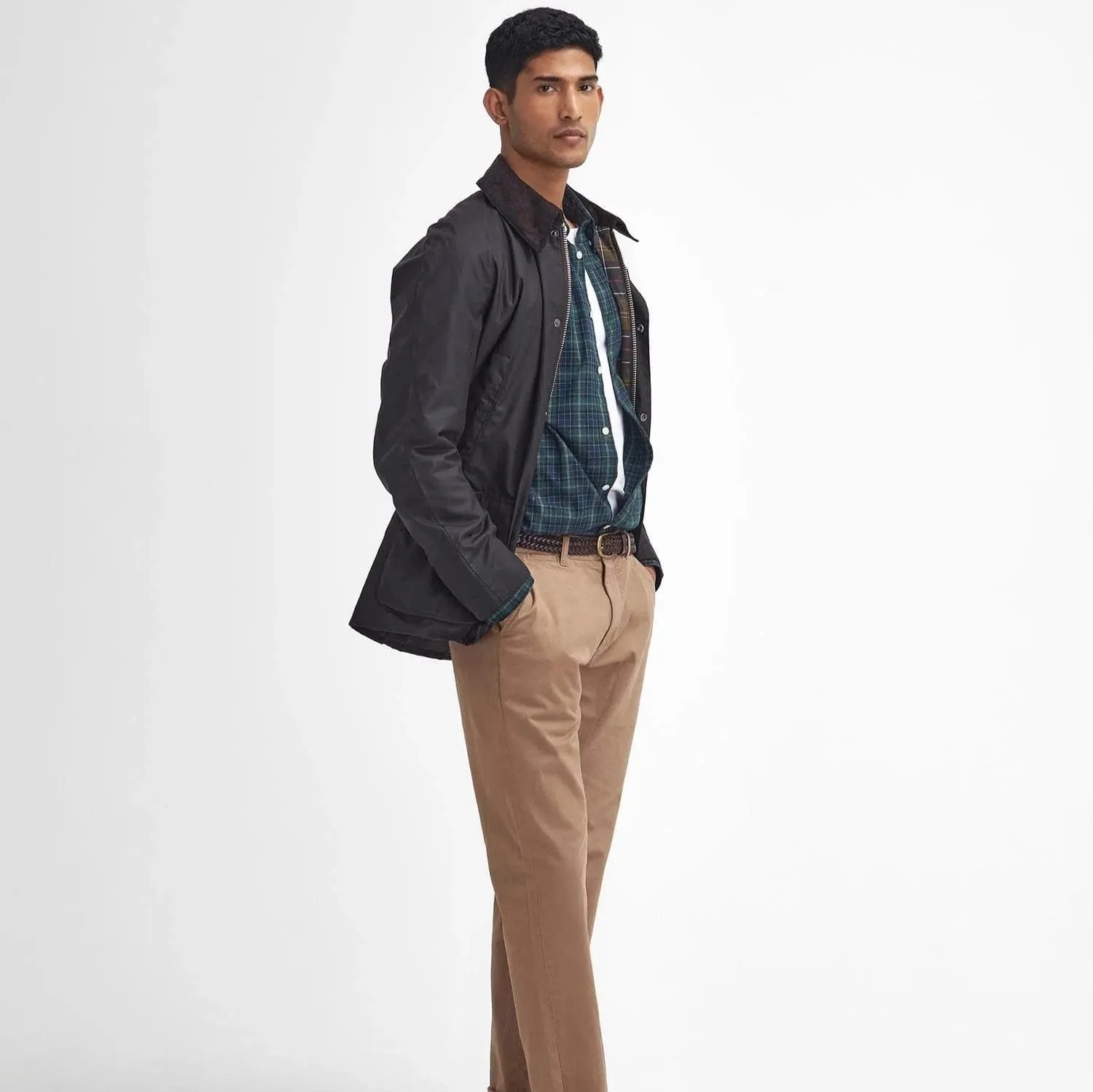 Barbour Ashby Waxed Jacket In Rustic/ Classic