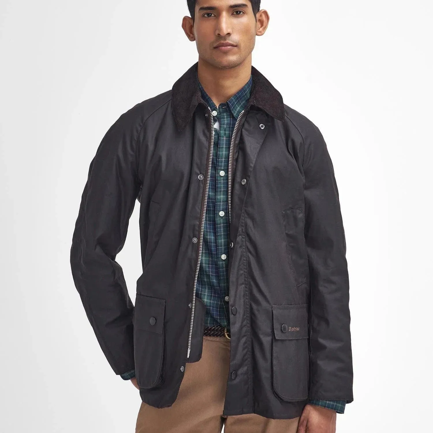 Barbour Ashby Waxed Jacket In Rustic/ Classic