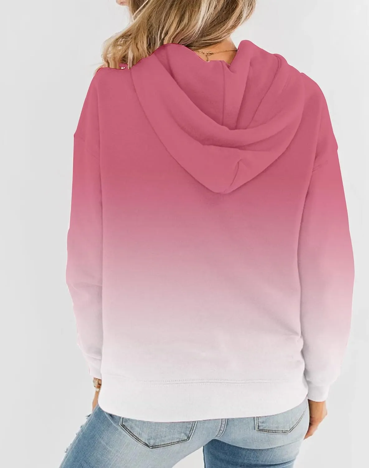 BeadChica Womens Casual Hoodies Crew Neck Long Sleeve Sweatshirts With Pocket Lightweight Pullover Tops