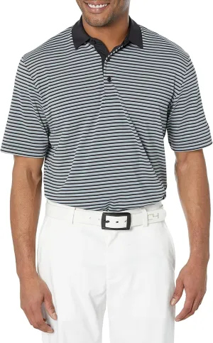Callaway Men's Refined 3 Color Stripe Short Sleeve Golf Polo Shirt