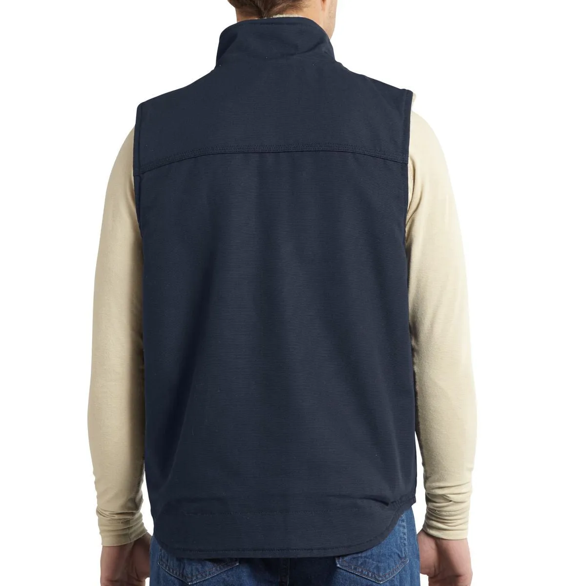Carhartt Men's Dark Navy Flame-Resistant Mock Neck Vest