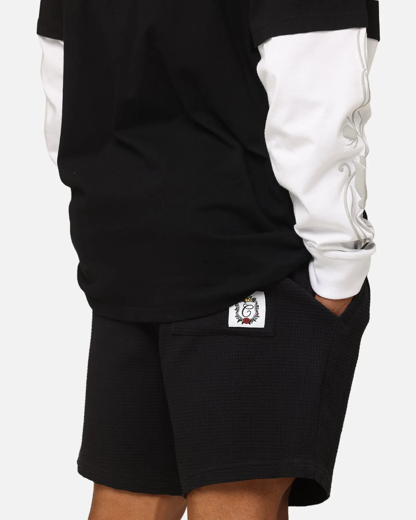 Carre Waffle Shorts Black