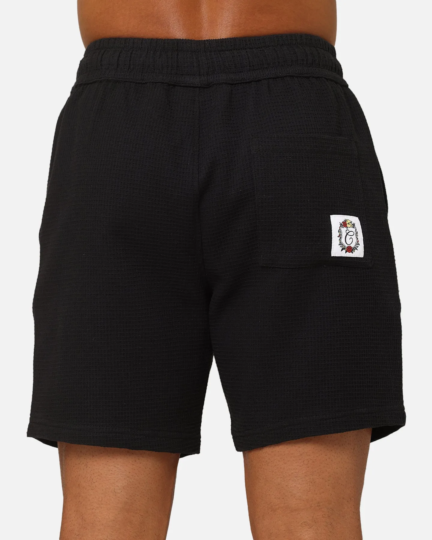 Carre Waffle Shorts Black
