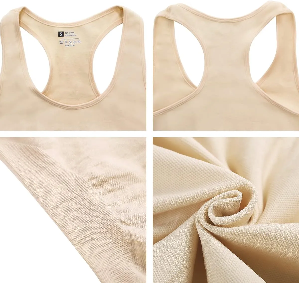 EUYZOU Women Tummy Control Shapewear Tank Tops - Seamless Compression Racerback Vest Body shaper Tank Top