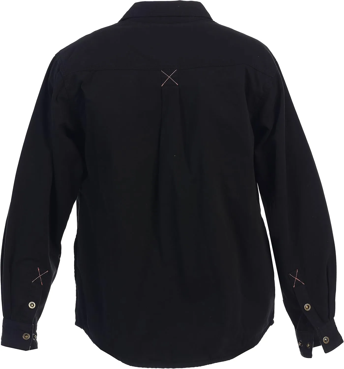 Gioberti Men's 100% Cotton Brushed and Soft Twill Shirt Jacket with Flannel Lining
