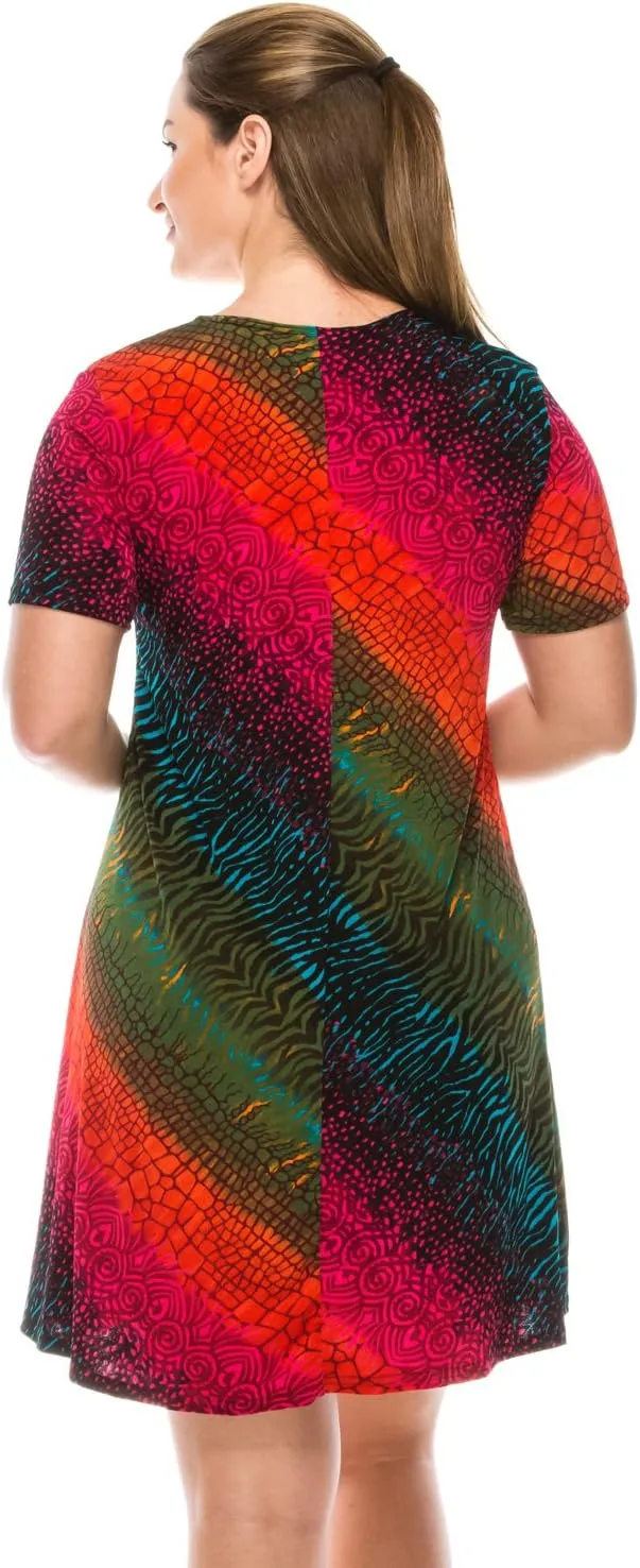 Jostar Print Missy Dress Short Sleeve - 7004BN-SRP1