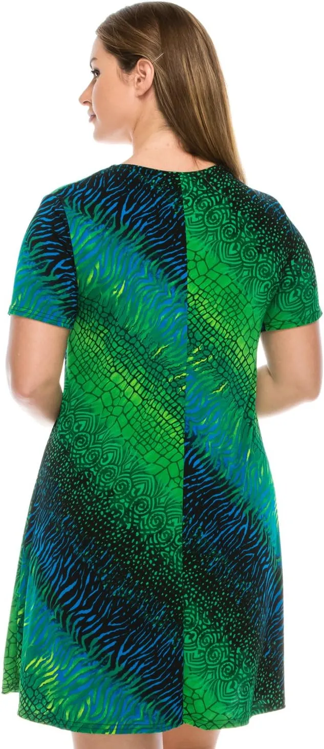 Jostar Print Missy Dress Short Sleeve - 7004BN-SRP1