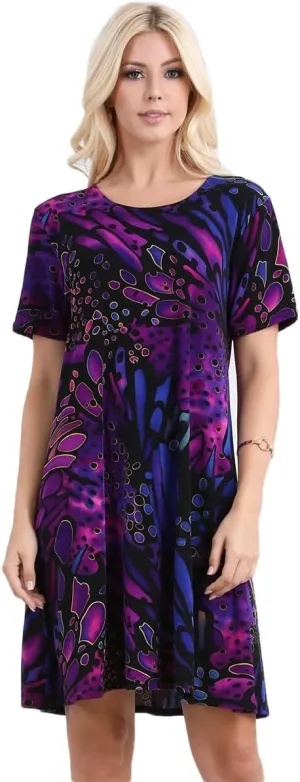 Jostar Print Missy Dress Short Sleeve - 7004BN-SRP1