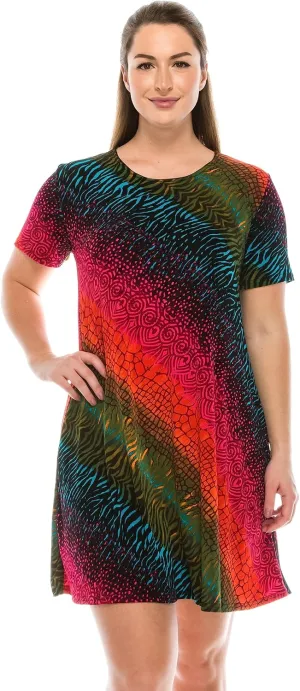 Jostar Print Missy Dress Short Sleeve - 7004BN-SRP1