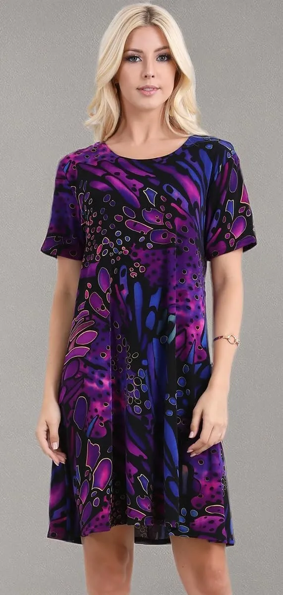 Jostar Print Missy Dress Short Sleeve - 7004BN-SRP1