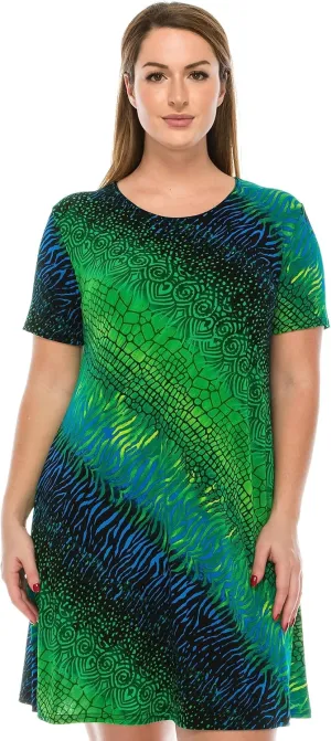 Jostar Print Missy Dress Short Sleeve - 7004BN-SRP1