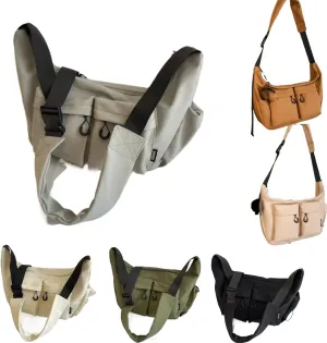 Large Vintage Canvas Messenger Bag,canvas messenger bag crossbody for Men and Women, Durable Large Size Work and Travel Bag