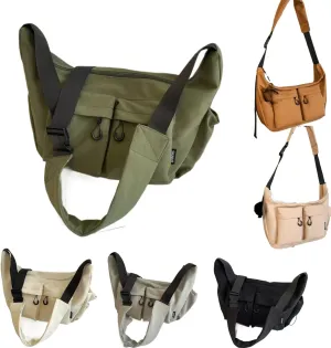 Large Vintage Canvas Messenger Bag,canvas messenger bag crossbody for Men and Women, Durable Large Size Work and Travel Bag