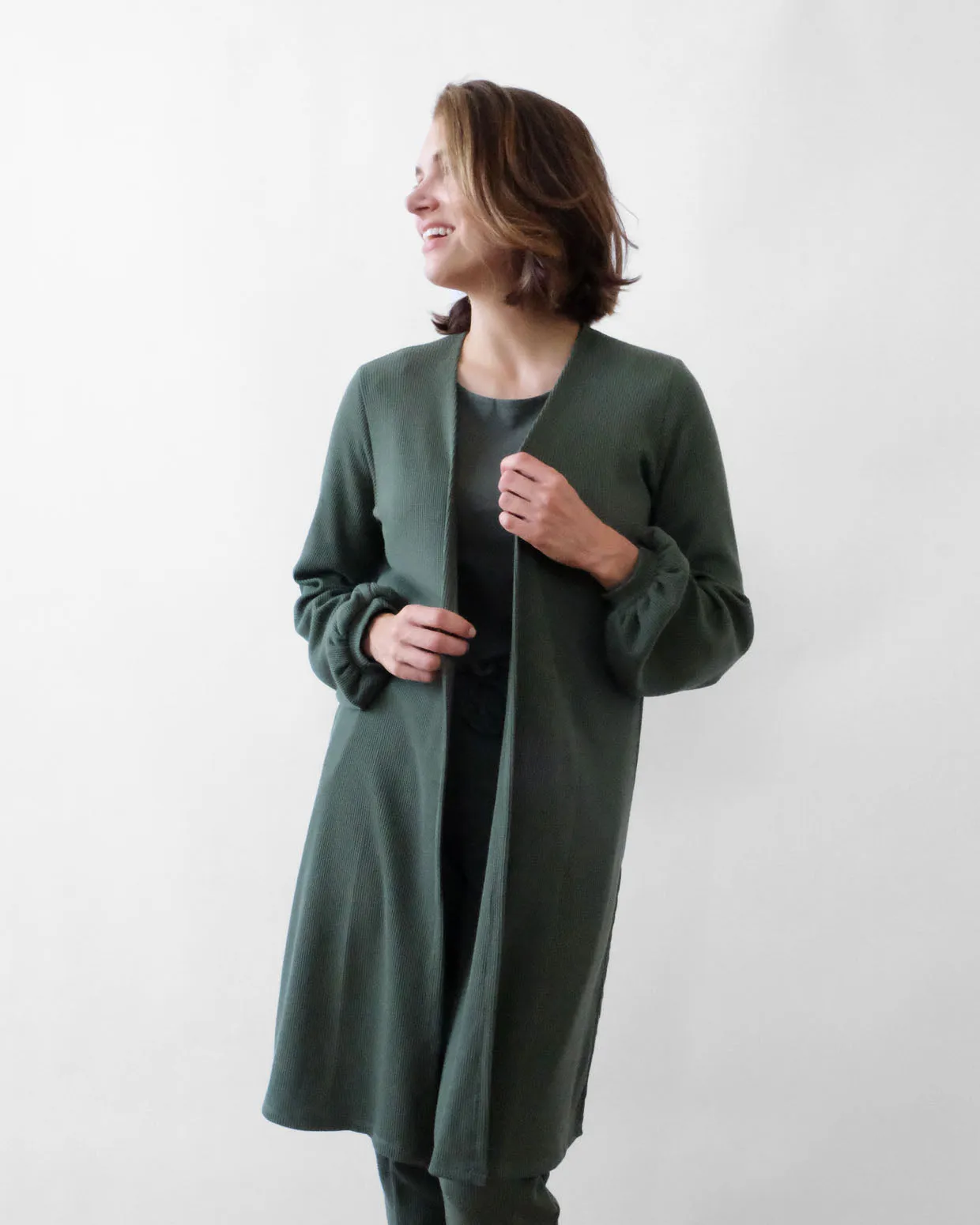 MARGO duster in Jungle Green
