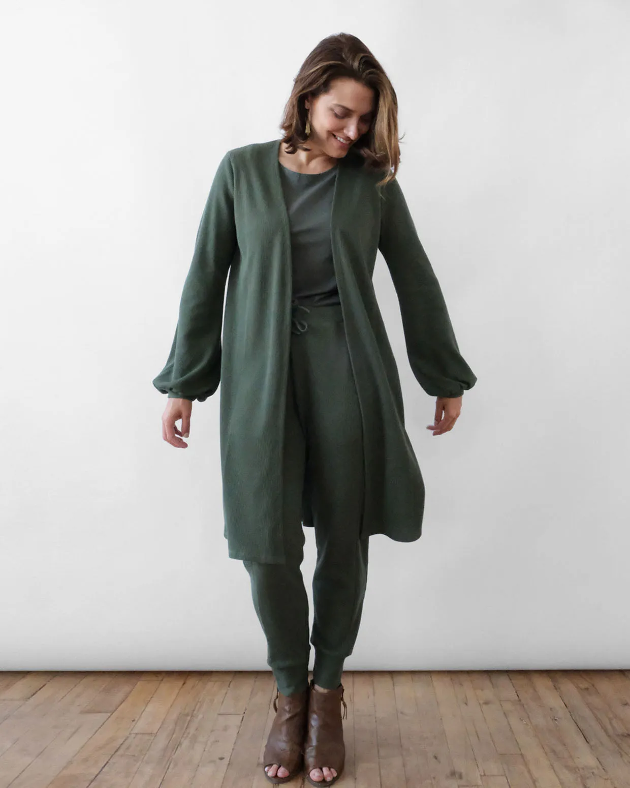 MARGO duster in Jungle Green