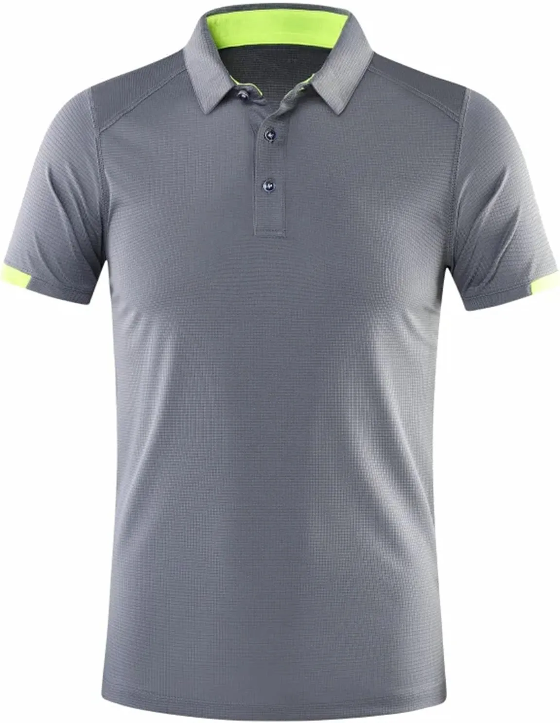 Men Casual Sports Quick Dry Lapel Short-Sleeved Polo Shirt Summer Fashion Business Golf Shirt