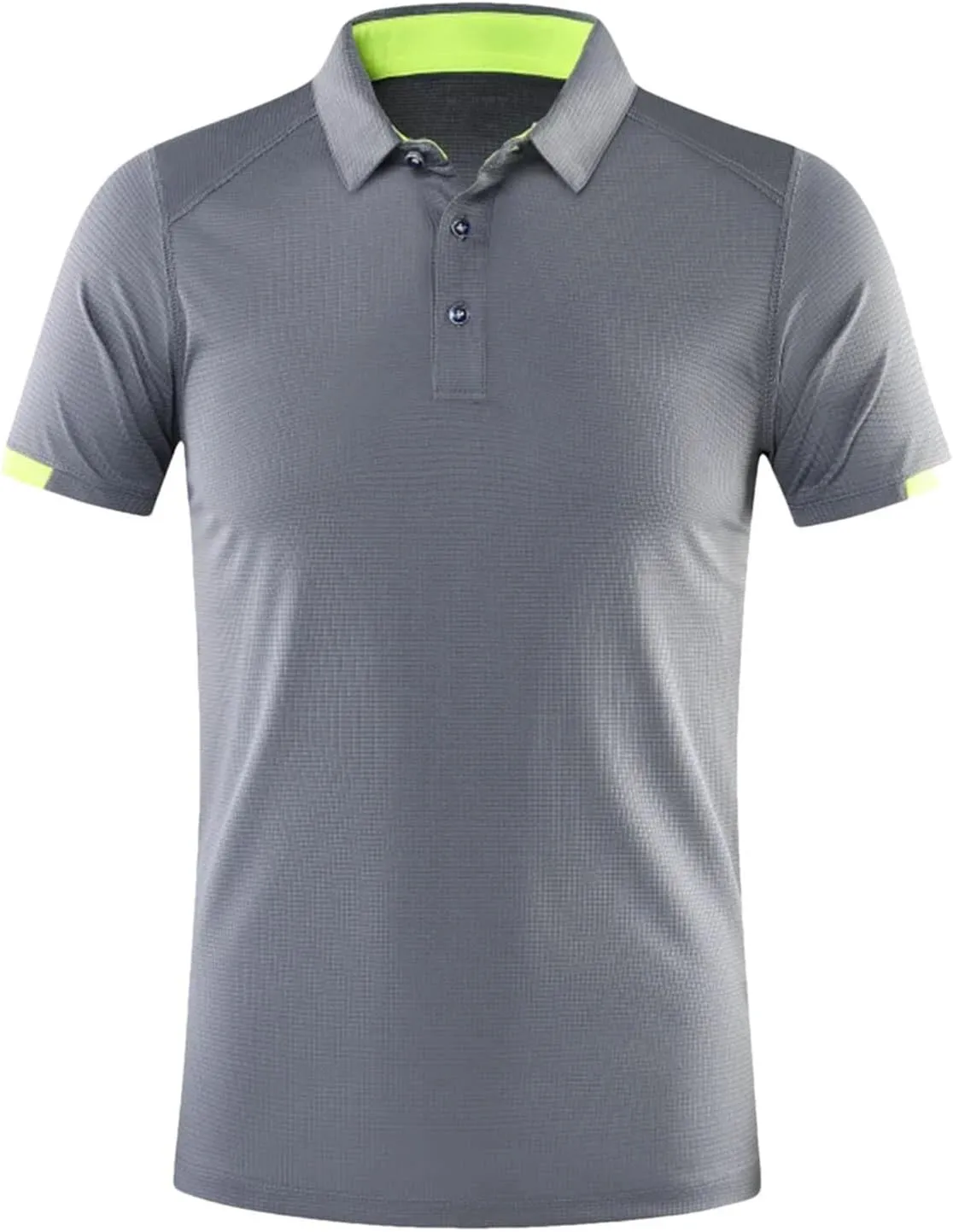 Men Casual Sports Quick Dry Lapel Short-Sleeved Polo Shirt Summer Fashion Business Golf Shirt