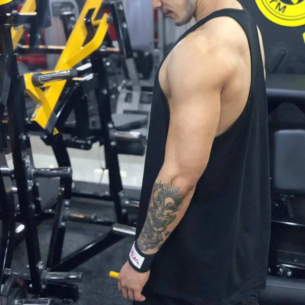 Men Stringer Tank Tops Y-Back Cotton Gym Athletic Workout Muscle Leeveless T-Shirt