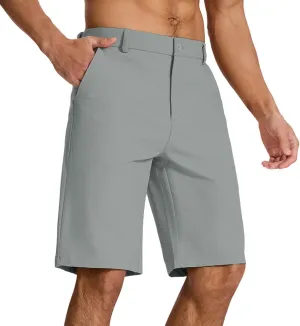 Men's Classic Fit 7/11 Inch Golf Shorts Lightweight Long Stretch Hiking Short with 4 Pockets for Casual Work