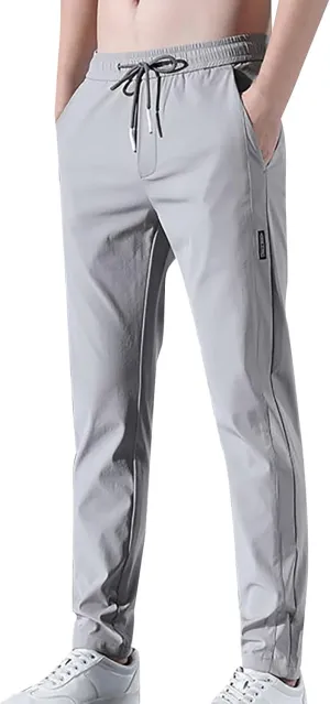 Mens Pant, Quick Drying Stretch Relax Fit Joggers Pant, Casual Comfy Sweatpants Trousers, Athletic Hiking Travel Pant