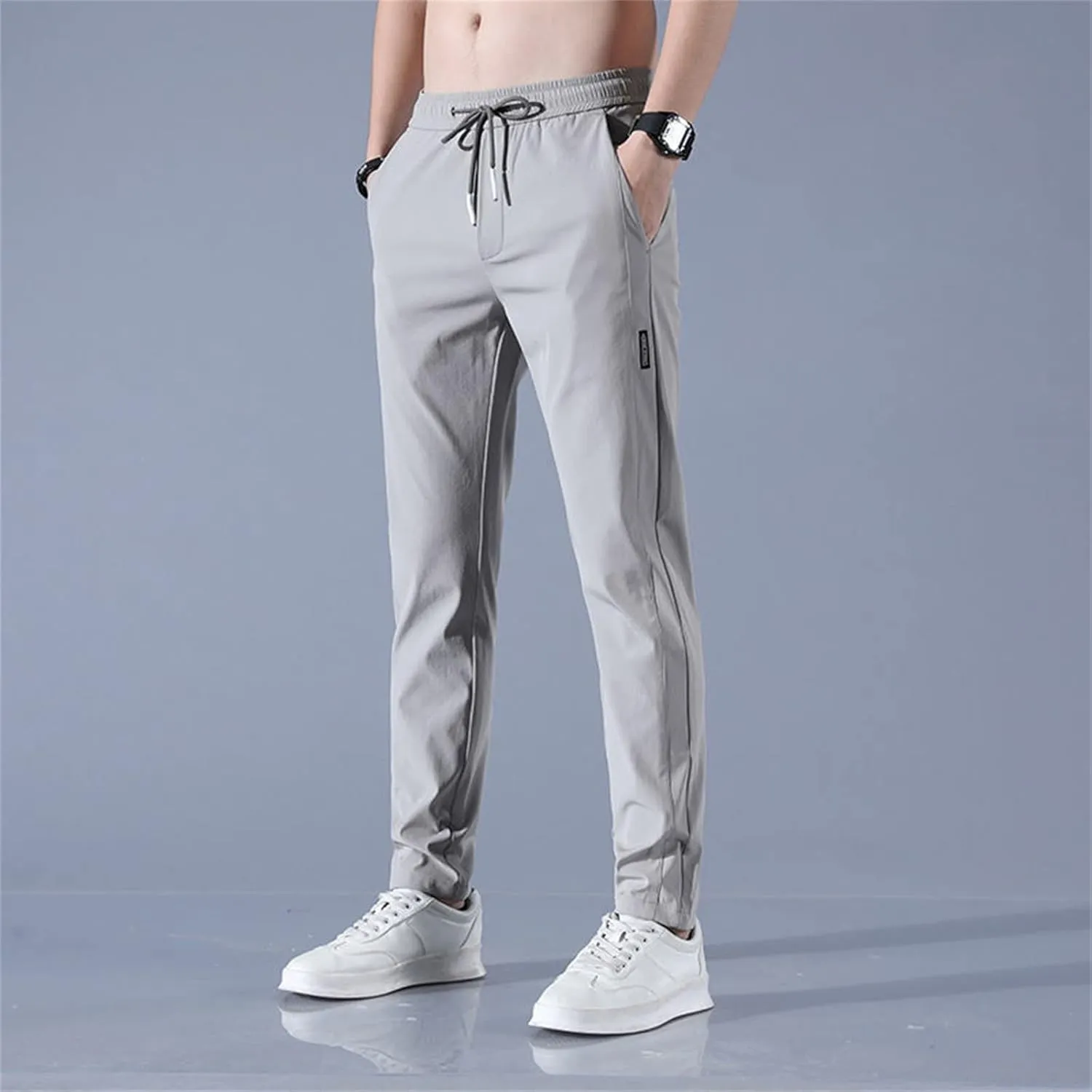 Mens Pant, Quick Drying Stretch Relax Fit Joggers Pant, Casual Comfy Sweatpants Trousers, Athletic Hiking Travel Pant