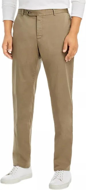 Mens Slim Fit Traveler Cotton Stretch Pants 36 Taupe IT 52