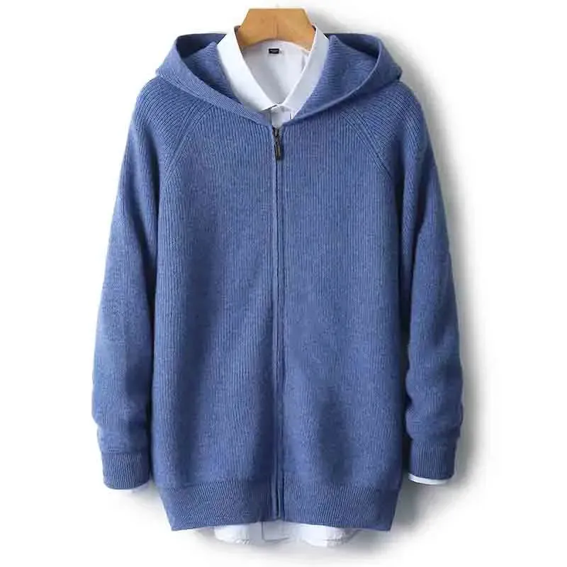Montavero Merino Wool Zip-Up Sweater