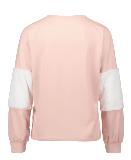 Plush Cotton Long-Sleeved Loose  Sweater Oversized Baggy Tops