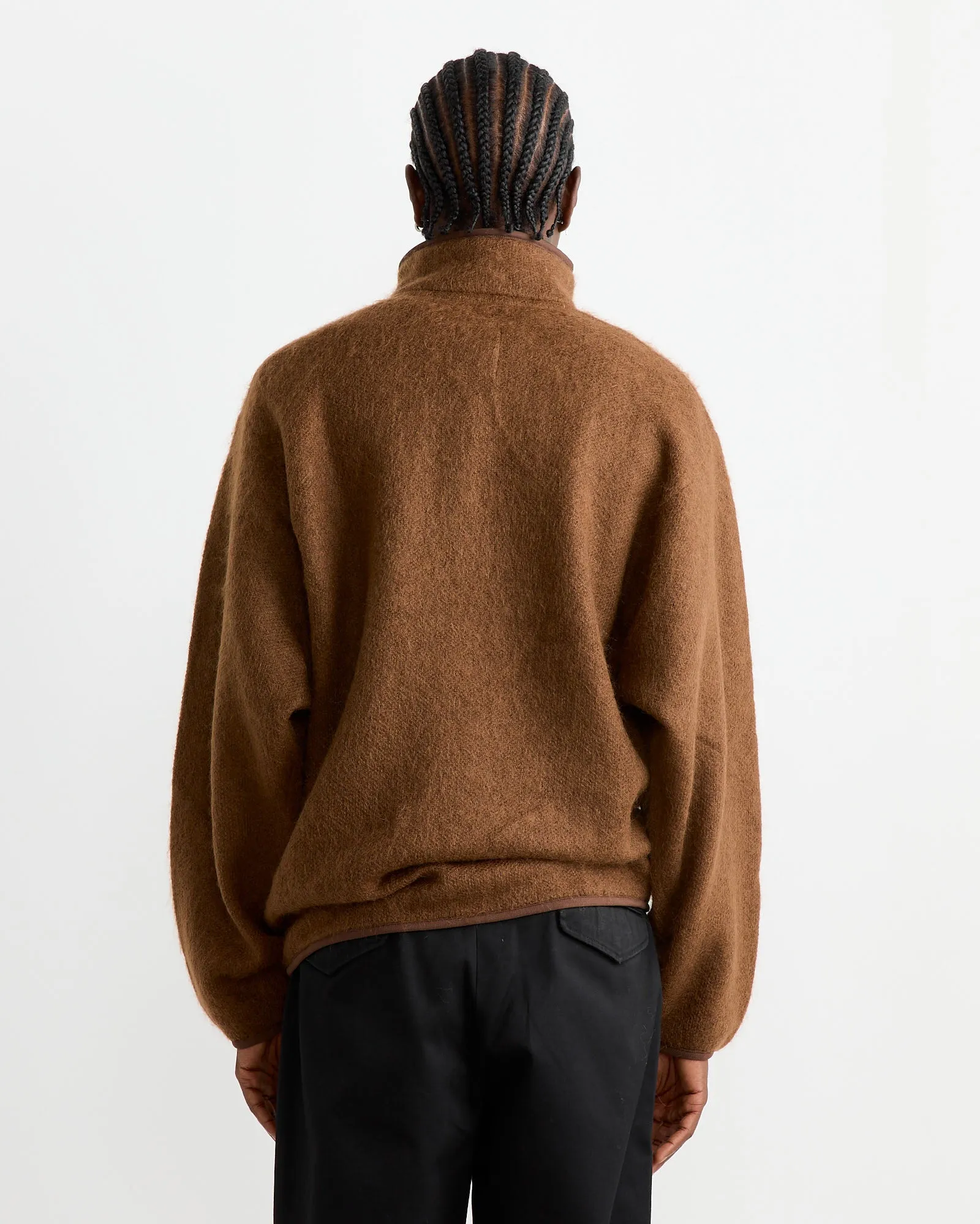 Pullover Mohair Sweater in Brown