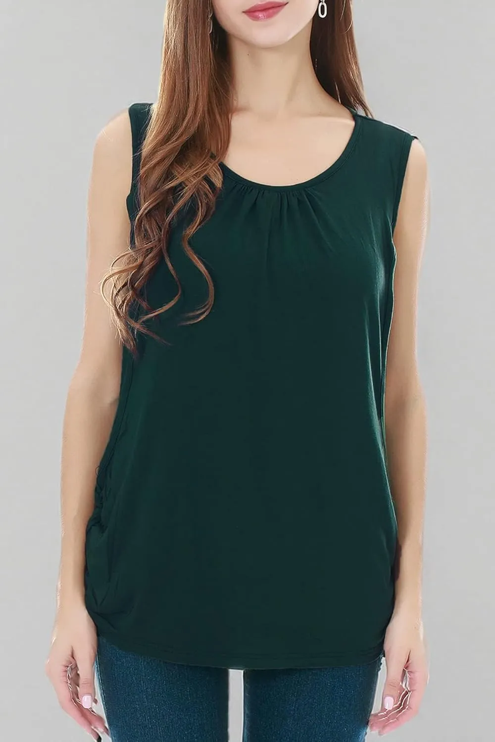 Smallshow Women's Maternity Nursing Tank Tops Breastfeeding Clothes 3-Pack