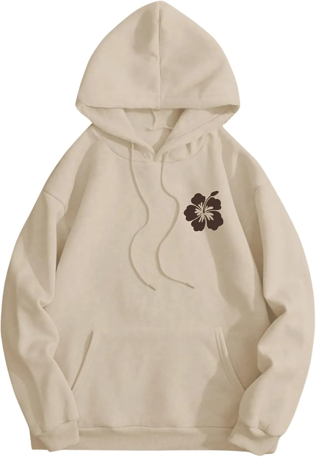 SOLY HUX Womens Sweatshirt Graphic Hoodies Letter Print Casual Long Sleeve Drawstring Pullover Tops with Pocket