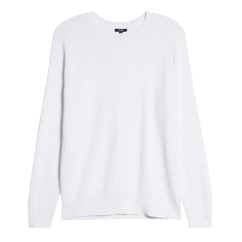 Sunday Waffle Sweater (White)