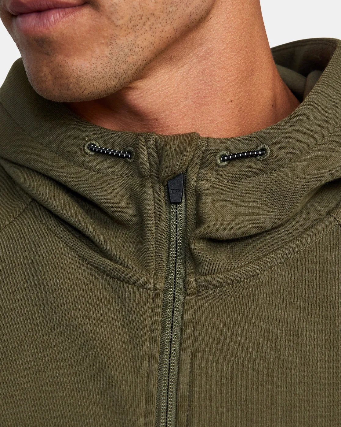 Tech Zip-Up Fleece Hoodie II - Dark Olive
