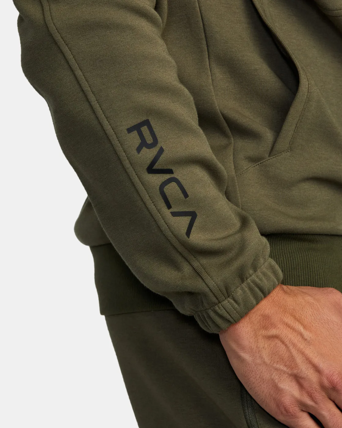 Tech Zip-Up Fleece Hoodie II - Dark Olive