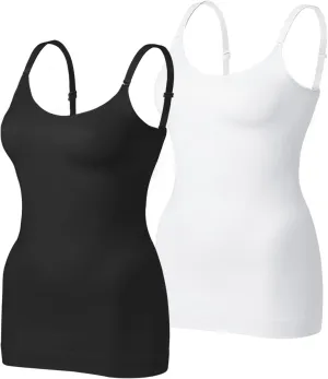 VVX Womens Shapewear for Women Tummy Control Tank Top Body Shaper Seamless Compression Camisole Tops