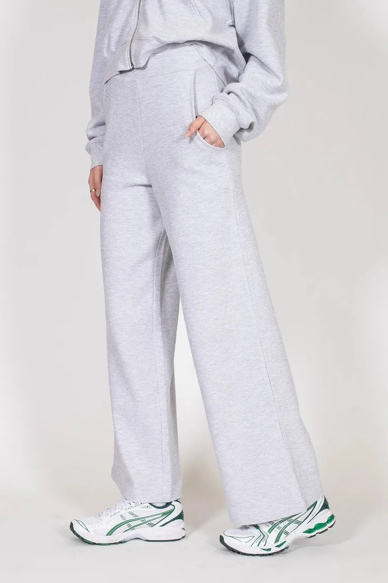Waffle Knit Best Friend Wide Leg Pant