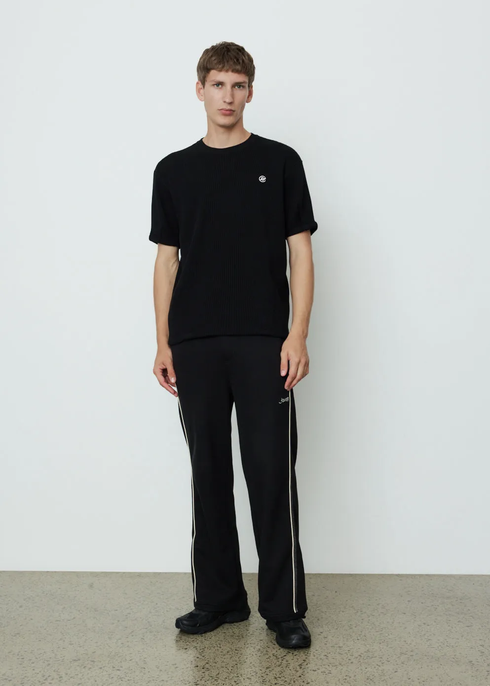 Waffle Knit Logo T-Shirt