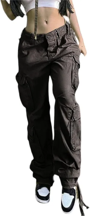 Women High Waisted Pants Wide Leg Denim Jeans Straight Casual Loose Baggy Trousers Vintage Y2K E-Girl Streetwear