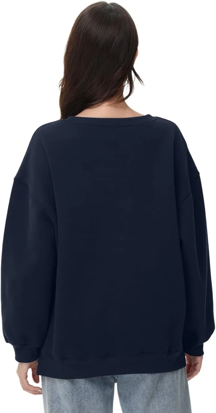 Women Oversized Sweatshirts Long Sleeve Crewneck Tops Pullover Fall Fashion Outfits Clothes with Pockets