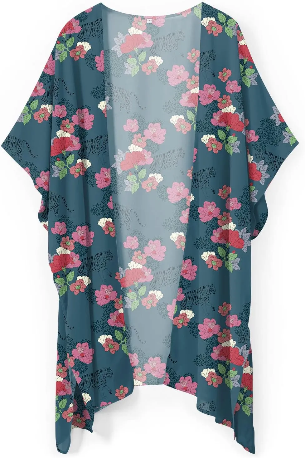 Womens 2024 Summer Beach Kimono Swimwear Cover Ups Swimsuit Bathing Suit Sheer Chiffon Cardigan Tops