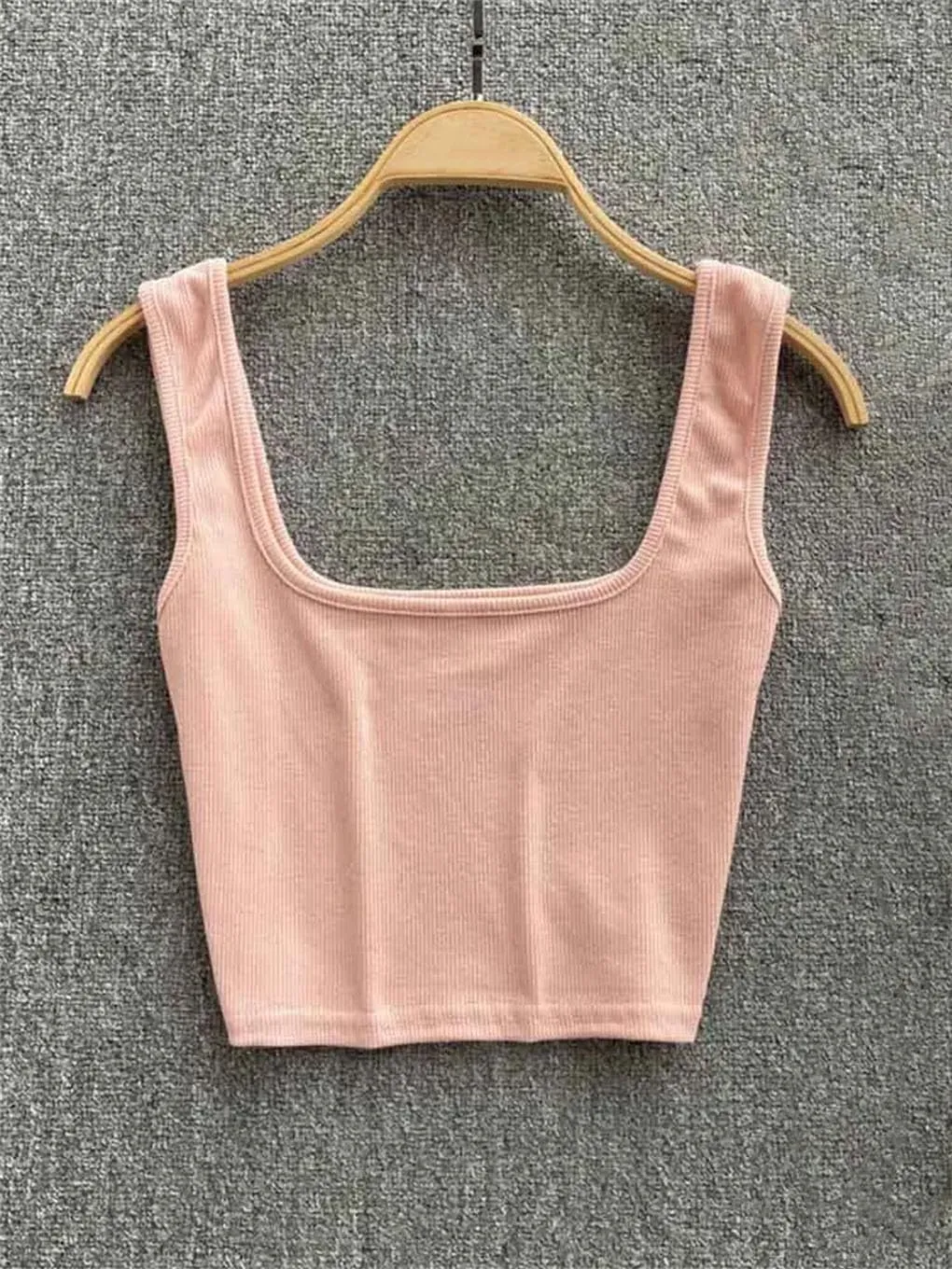 Women's Backless Y2k Slim Fit Solid Color Short Sleeveless Camisole