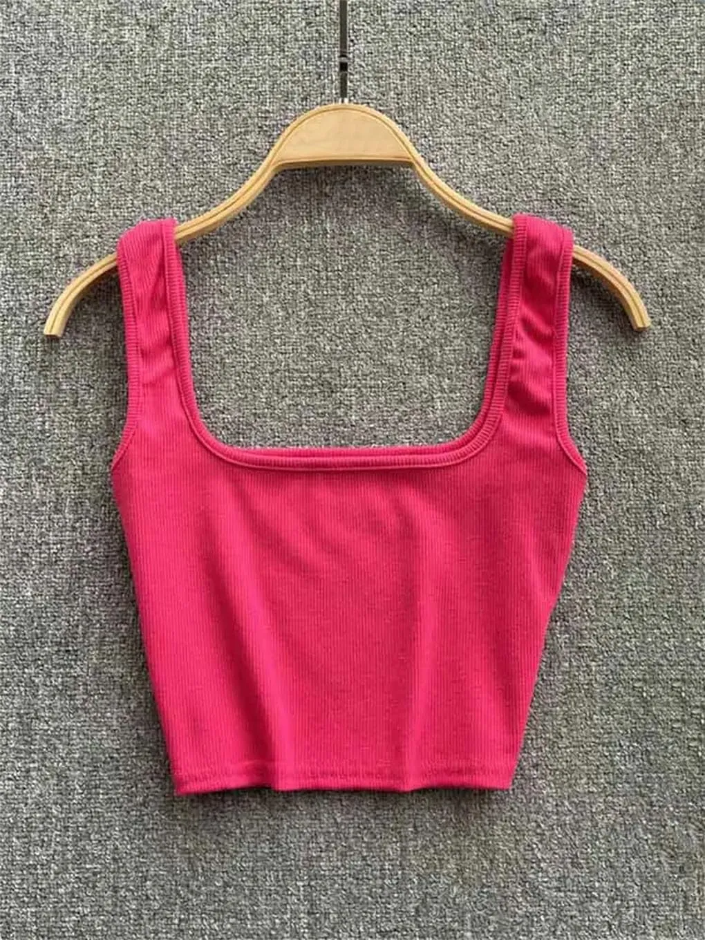 Women's Backless Y2k Slim Fit Solid Color Short Sleeveless Camisole