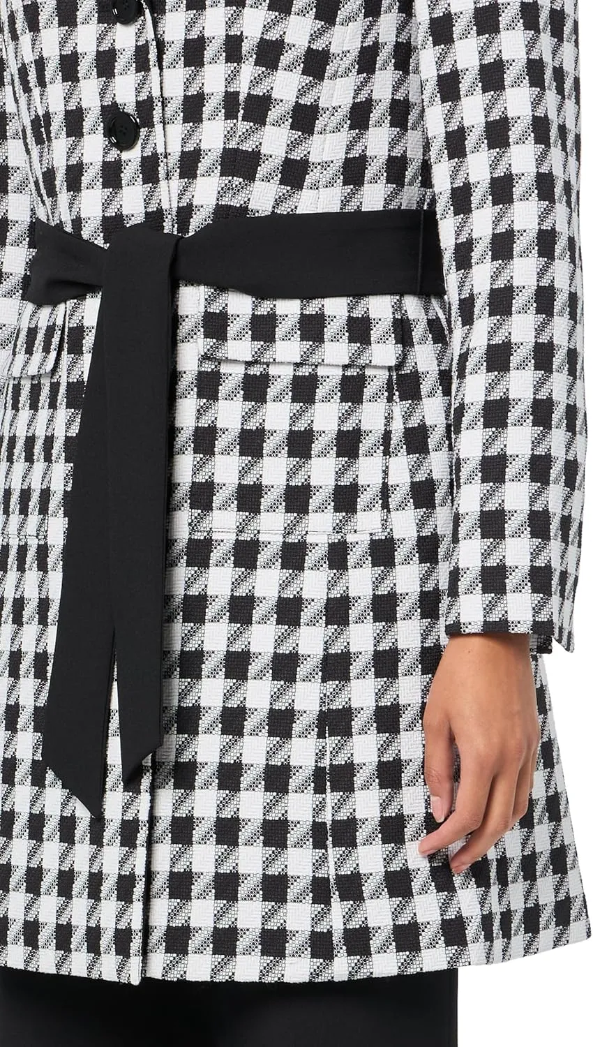 Women's Belted Trench Coat & Pant, 2pc Set