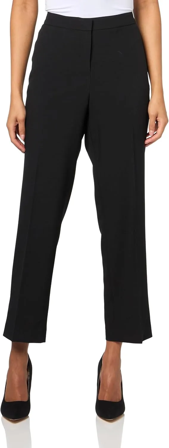 Women's Houndstooth Belted Trench & Pant, 2pc Set