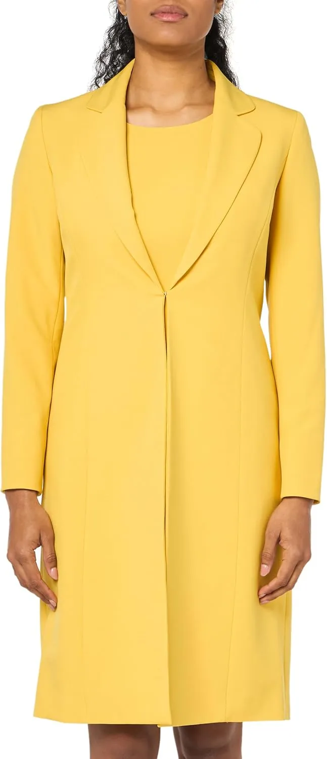 Women's Long Jacket & Sheath Dress 2pc Set