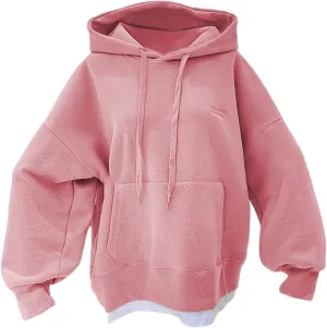 Women's Oversized Pullover Hoodie Drawstring Hood Long Sleeve Casual Sweatshirt with Kangaroo Pocket