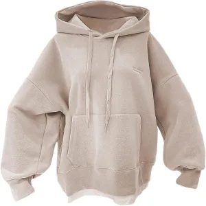 Women's Oversized Pullover Hoodie Drawstring Hood Long Sleeve Casual Sweatshirt with Kangaroo Pocket